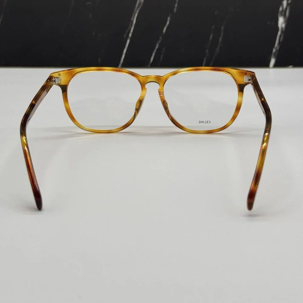 NEW CELINE CL50046F 053 HAVANA ROUND UNISEX CELINE EYEGLASSES